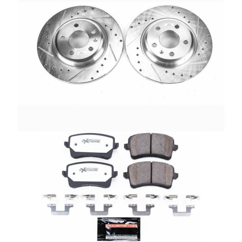 Power Stop 09 - 16 Audi A4 Rear Z26 Street Warrior Brake Kit - My Store