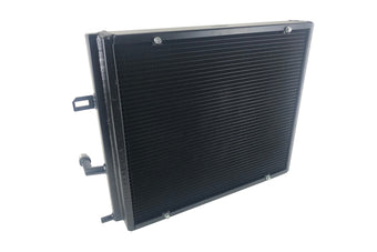 compare product CSF BMW B58/B48 Front Mount Triple-Pass Heat Exchanger w/Rock Guard - Black
