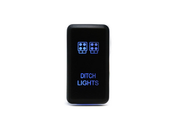 compare product Cali Raised Tall Style Toyota Oem Style Ditch Lights Switch - Blue