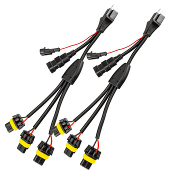 compare product Oracle Vector H4 Headlight Wiring Harness (Pair- Euro Export Model)