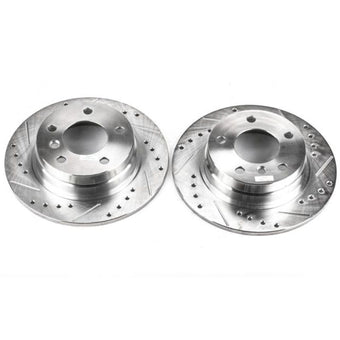 compare product Power Stop 92-98 BMW 318i Rear Evolution Drilled & Slotted Rotors - Pair