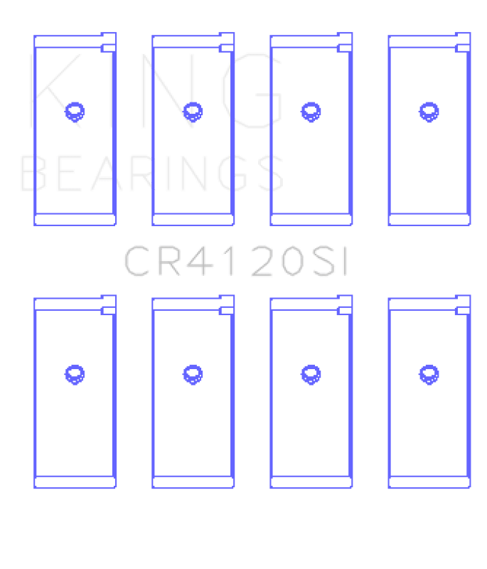 King Engine Bearings Mitsubishi 4G63/64 DOHC (Size +0.25mm) Connecting Rod Bearing Set - My Store
