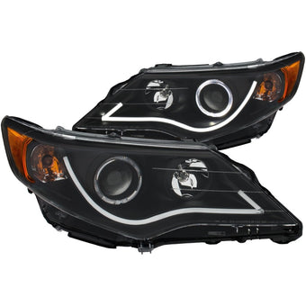 compare product ANZO 2012-2013 Toyota Camry Projector Headlights w/ Halo Black