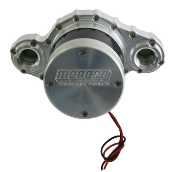 compare product Moroso Remote Mount Electric Water Pump - Billet Aluminum