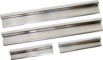 compare product Kentrol 07-18 Jeep Wrangler JK Entry Guards 4 Pieces 4 Door - Polished Silver