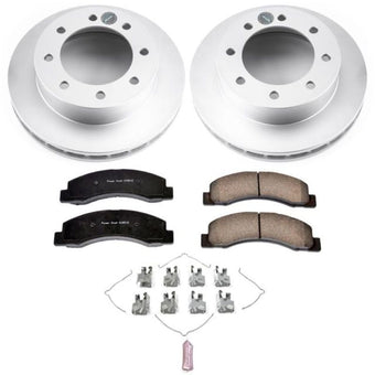 compare product Power Stop 1999 Ford F-250 Super Duty Front Z17 Evolution Geomet Coated Brake Kit