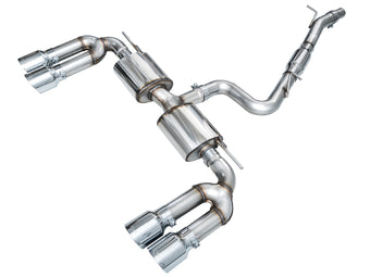 compare product AWE Tuning 22-24 Audi 8Y S3 Touring Edition Exhaust - Chrome Silver Tips