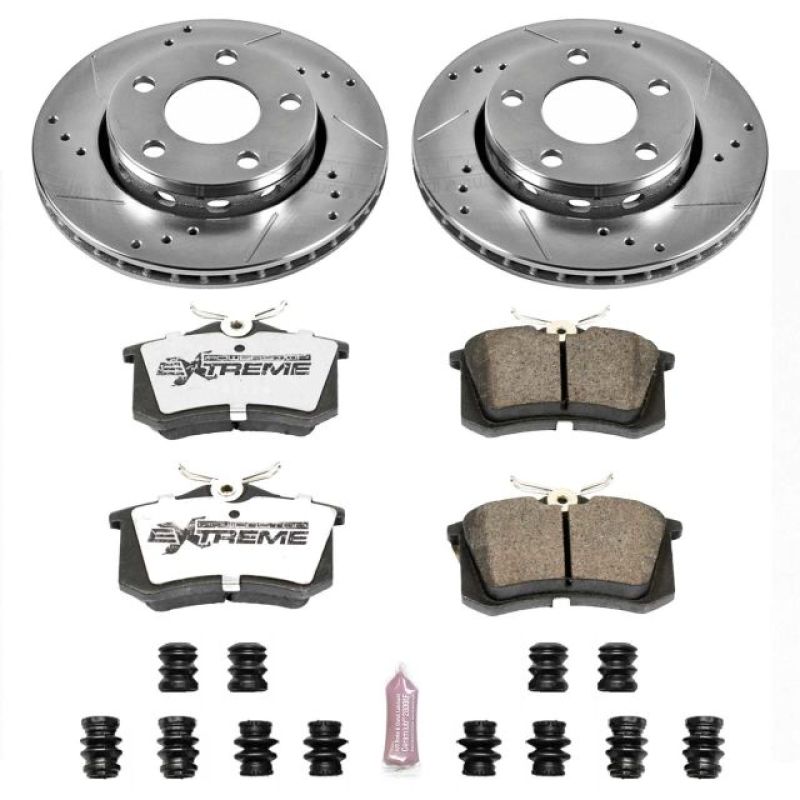 Power Stop 00 - 02 Audi S4 Rear Z26 Street Warrior Brake Kit - My Store