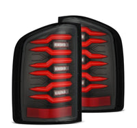 AlphaRex 07 - 14 Chevrolet Silverado 1500/2500HD/3500HD Luxx - Series LED Tail Lights Black/Red - My Store