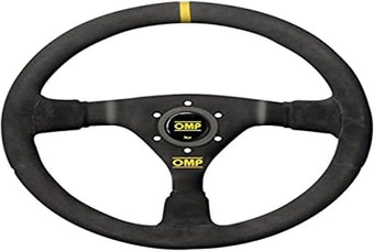 compare product OMP WRC Mid-Depth 350mm Dished - Small Suede (Black)