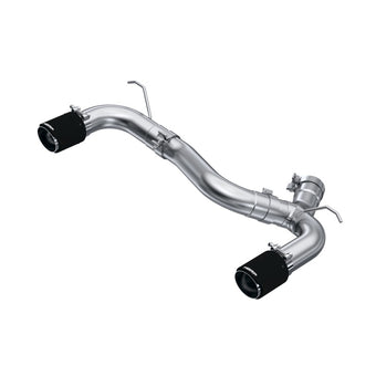 compare product MBRP 17-21 BMW M240I 3.0L 3in Axle Back Dual Rear Exit w/ T304 SS Carbon Fiber Tips (Street Version)
