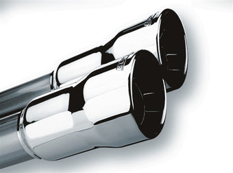 compare product Borla Universal Polished Tip Dual Round Rolled Angle-Cut (inlet 2in. Outlet 3in) *NO Returns*