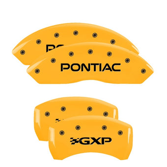 compare product MGP 4 Caliper Covers Engraved Front Pontiac Rear Gxp Yellow Finish Black Char 2007 Pontiac Solstice