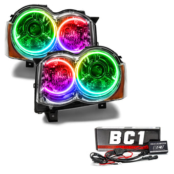 compare product Oracle 08-10 Jeep Grand Cherokee SMD HL - HID - ColorSHIFT w/ BC1 Controller