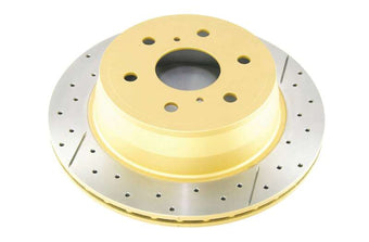 compare product DBA 07-20 Cadillac Escalade Rear Street Series Drilled & Slotted Rotor