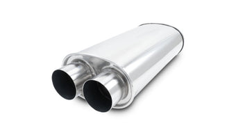 compare product Vibrant Universal Streetpower 2.5in Stainless Steel Dual In-Out Oval Muffler