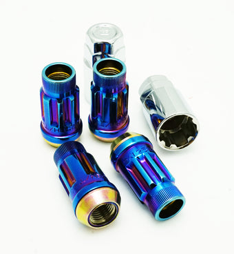 compare product Wheel Mate Muteki SR45R Lock Set 12x1.25 45mm - Burned Blue Neon
