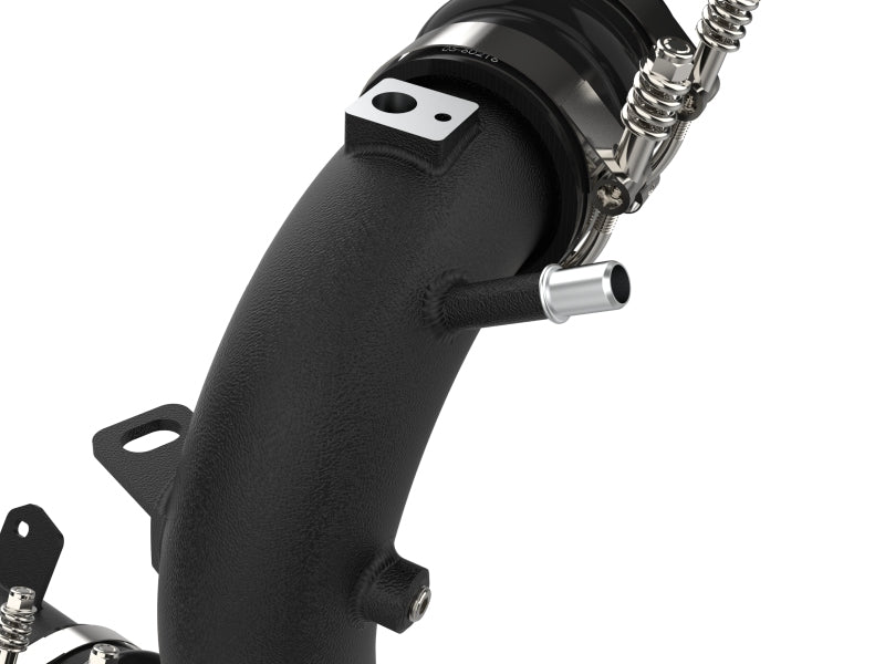 aFe 21 - 23 Ford Bronco V6 - 2.7Ltt BladeRunner Alum Hot & Cold Charge Pipe Kit - Black - My Store