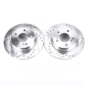 compare product Power Stop 04-08 Chrysler Crossfire Rear Evolution Drilled & Slotted Rotors - Pair