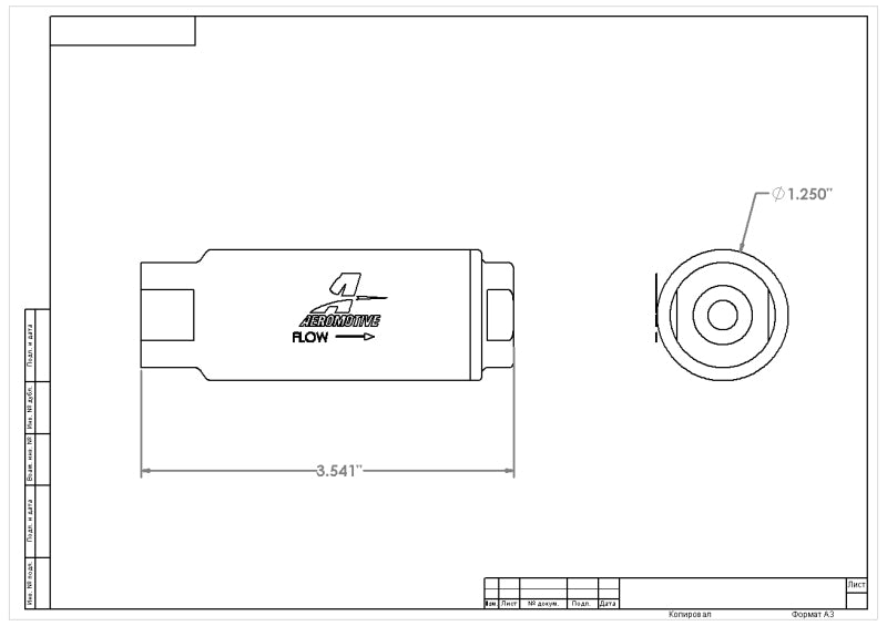 Aeromotive SS Series In - Line Fuel Filter - 3/8in NPT - 40 Micron Fabric Element - My Store