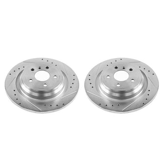 compare product Power Stop 16-17 Mercedes-Benz GLE300d Rear Evolution Drilled & Slotted Rotors - Pair