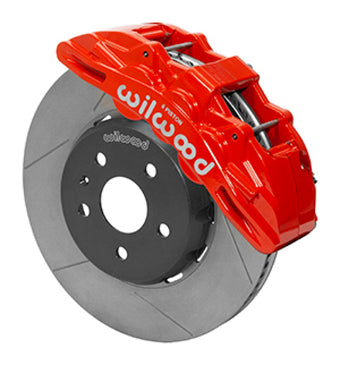 compare product Wilwood SX6R Front Brake Kit 14in SRP Slotted Red 16-19 Chevy Camaro SS