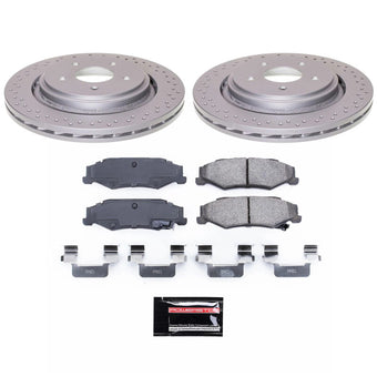 compare product Power Stop 06-09 Cadillac XLR Rear Z17 Coated Brake Kit
