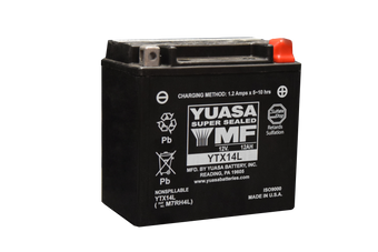 compare product Yuasa YTX14L Maintenance Free AGM 12-Volt Battery
