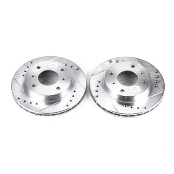 compare product Power Stop 89-96 Nissan 240SX Front Evolution Drilled & Slotted Rotors - Pair