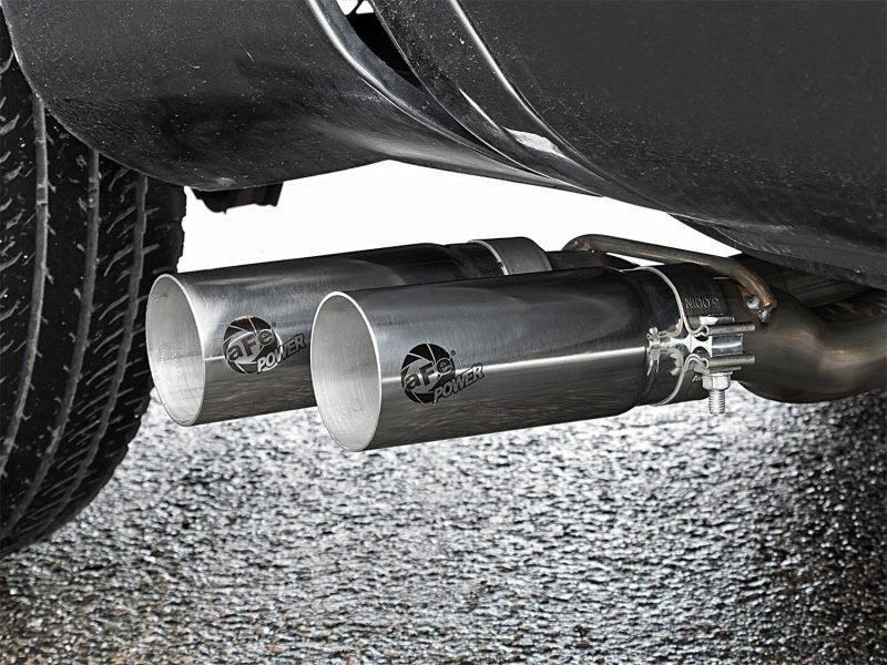 aFe Rebel Series 3in SS Cat - Back Exhaust System w/ Polished Tip 04 - 15 Nissan Titan V8 5.6L - My Store