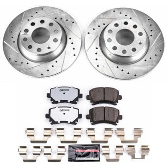 compare product Power Stop 06-09 Audi A3 Rear Z26 Street Warrior Brake Kit