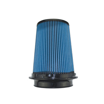 compare product Injen SuperNano-Web Air Filter 5in Flange ID 7in Base/ 7.9in Height/ 5in Top/ Filter Monitor Nipple