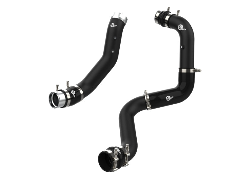 aFe 2024 GM Diesel Trucks V8 6.6L L5P BladeRunner Aluminum 3in Hot & 3.5in Cold Charge Pipe - Black - My Store
