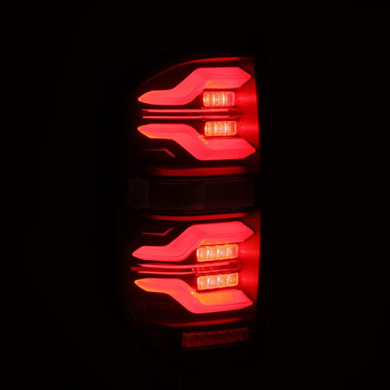 AlphaRex 14 - 21 Toyota Tundra LUXX LED Taillights Alpha Blk w/Activ Light/Seq Signal - My Store