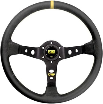compare product OMP Corsica Steering Wheel In Leather - Black