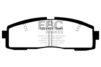 compare product EBC 86-92 Toyota Supra 2.8 Yellowstuff Rear Brake Pads