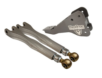 compare product MaxTrac 17-19 Ford F-250/350 4WD Dually 4in & 6in Lift Kit - Front Passenger 4-Link Arms/Brackets