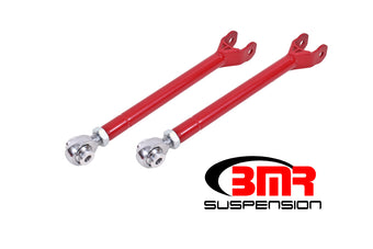 compare product BMR 08-17 Challenger Lower Trailing Arms w/ Single Adj. Rod Ends - Red