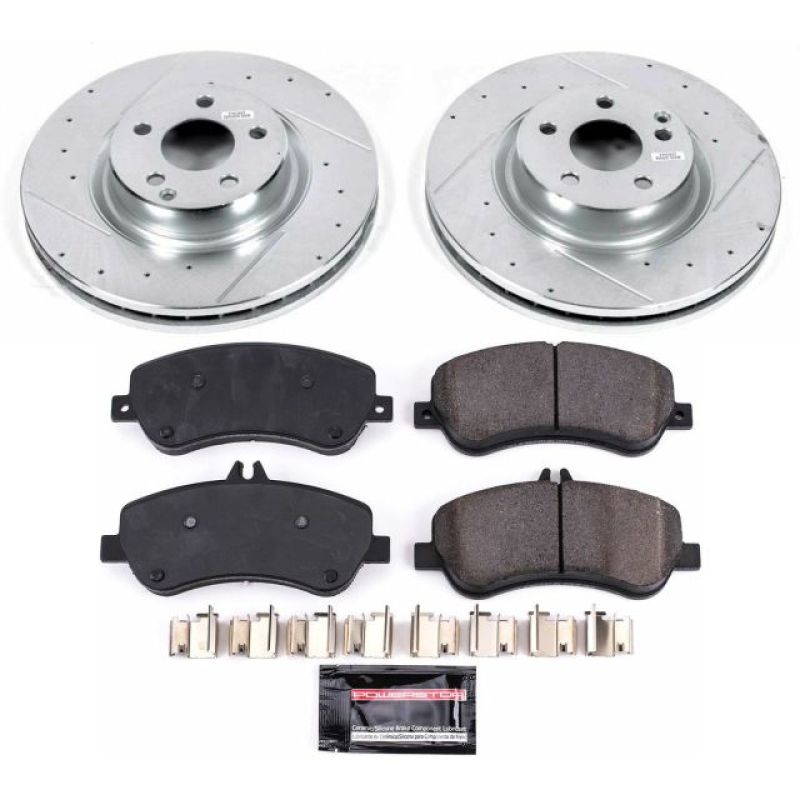 Power Stop 13 - 15 Mercedes - Benz GLK250 Front Z23 Evolution Sport Brake Kit - My Store