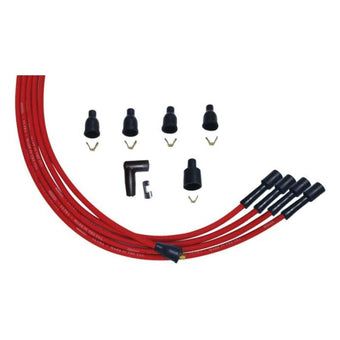 compare product Moroso 4 Cly Straight Plug Non-HEI Unsleeved Ultra Spark Plug Wire Set - Red
