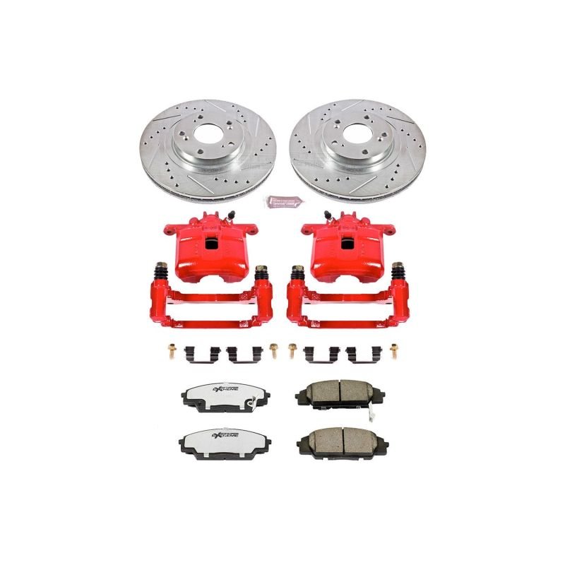 Power Stop 02 - 06 Acura RSX Front Z26 Street Warrior Brake Kit w/Calipers - My Store