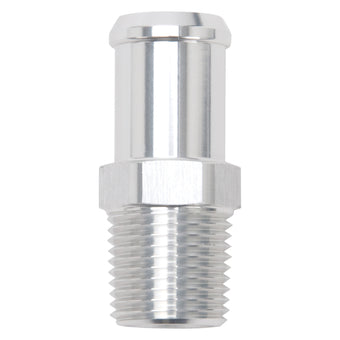 compare product Edelbrock Hose End Straight 1/2In NPT to 3/4In Barb Clear Anodize