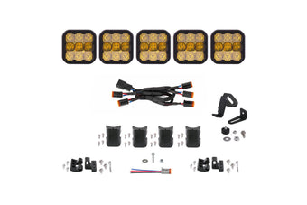 compare product Diode Dynamics SS5 Sport Universal CrossLink 5-Pod Lightbar - Yellow Combo