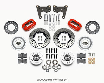 compare product Wilwood Forged Dynalite Front Kit 11.00in Drilled Red 65-72 CDP C Body -Drum