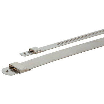 compare product DEI Stainless Steel Positive Locking Tie 1/4in (7mm) x 14in - 4 per pack