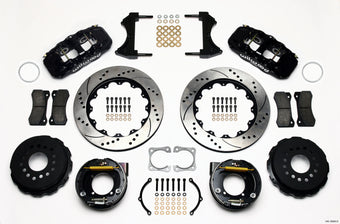 compare product Wilwood AERO4 Rear P-Brake Kit 14.00in Drilled Chevy 12 Bolt-Spec 3.15in Bearing