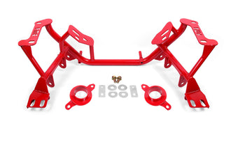 compare product BMR 96-04 Ford Mustang K-Member Standard Version w/ Spring Perches - Red