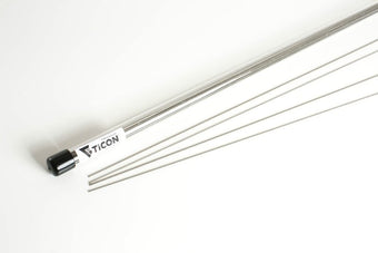 compare product Ticon Industries 39in Length 1/4lb 1.5mm/.059in Filler Diameter CP1 Titanium Filler Rod