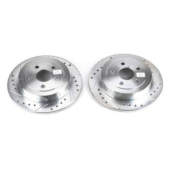 compare product Power Stop 95-00 Chrysler Cirrus Rear Evolution Drilled & Slotted Rotors - Pair