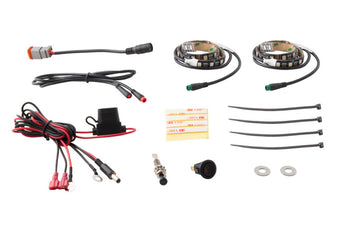 compare product Diode Dynamics RGBW Engine Bay Strip Kit 2pc Multicolor
